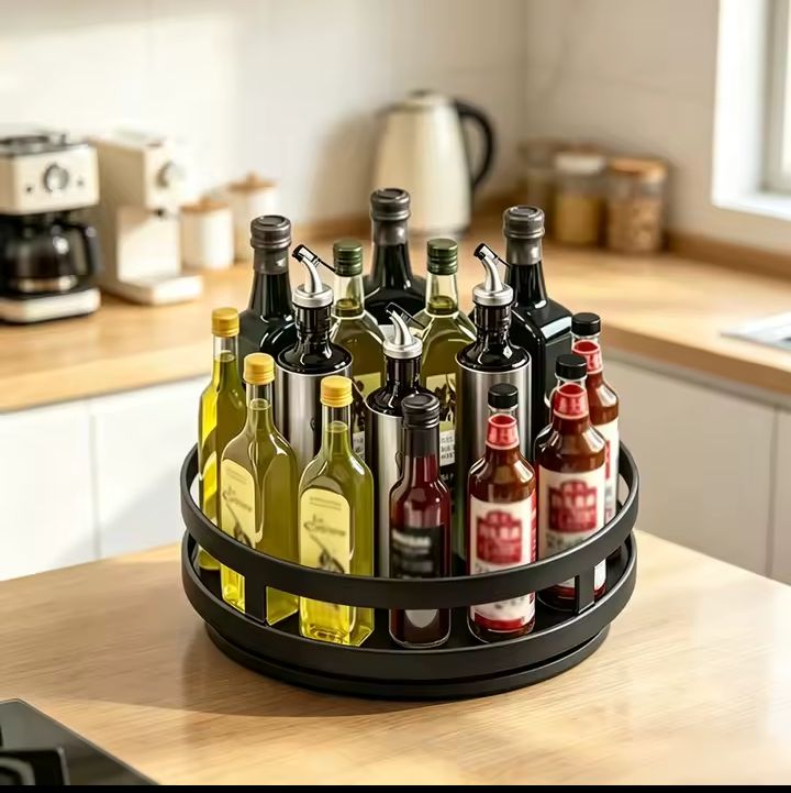 360° Rotating Spice Organizer - Rotating Spice Rack for Kitchen