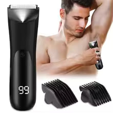 Afeitadora eléctrica profesional para hombre — recorte de precisión